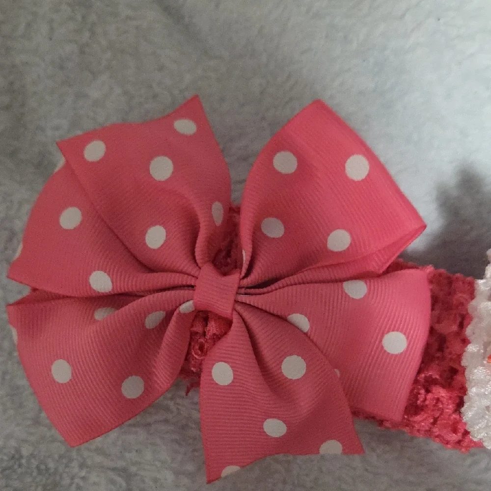 Charming Polka Dot and Ribbon Kids Headbands